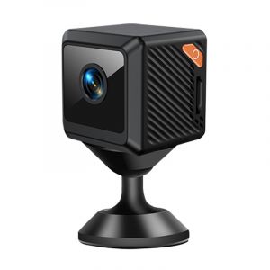 Mini cam&eacute;ra de surveillance carr&eacute;e HD 1080p sans fil pour la s&eacute;curit&eacute; domestique, sans per&ccedil;age (cam&eacute;scope WiFi), grand angle de 140&deg; - Neuf