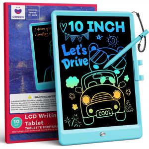 ERYI-Tablette D'Écriture Lcd 10 Pouces, Ardoise Magique Effaçable Pour Enfants, Tableau Créatif Et Jouet Éducatif, Idée Cadeau D'Anniversaire Pour Garçons Et Filles De 3 4 5 6 7 8 Ans (Bleu) - Neuf