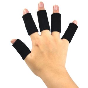 Lot De 20 Manchons Élastiques De Protection Des Doigts, Aide Sportive Pour Le Soutien De L'arthrite - Noir - Neuf