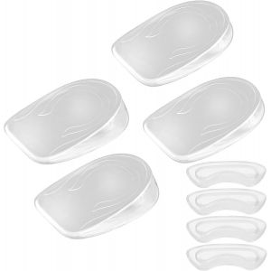 Kalanka-1 Paire De Semelles Pour Chaussures De 1 Cm Avec 1 Paire De Semelles De 2 Cm En Silicone Pour Talon (2 Paires Universelles Pour Femmes) - Neuf