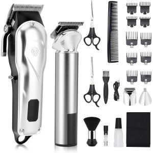 Tondeuse &Agrave; Cheveux &Eacute;lectrique Pour Hommes, Set De Tondeuse &Agrave; Cheveux Professionnelle, Tondeuse &Agrave; Cheveux & &Agrave; Barbe & &Agrave; Poils De Nez Pour Hommes Enfants - Neuf