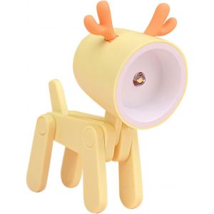 (Jaune) Les Enfants De La Nuit De La Lumière, Kawaii Mini Lampe De Bureau, Animaux De La Nuit De La Lumière, Réglable De Titulaire Téléphone, Lumière De Nuit De Led Pour Bébé Enfants - Neuf