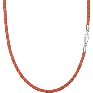Kal-Cha&icirc;ne En Cuir Tress&eacute; Vintage Collier En Cuir V&eacute;ritable Fermoir En Acier Inoxydable 3mm/4mm De Large Femmes Hommes Cha&icirc;ne Pour Pendentif Charm 45-55cm - Neuf