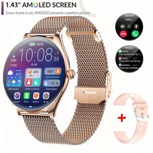 2024 Nouvelle Montre-Bracelet Ultra Mince Pour Xiaomi Femmes Montre Intelligente Pour Hommes Enti&egrave;rement Tactile Sport Fitness Montres Bt Appel Num&eacute;rique Smartwatch.Mesh Belt Gold.Ultra Thin - Neuf