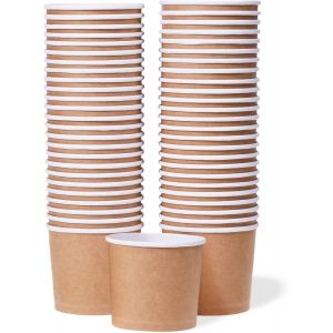 Kal-Coupes À Glace - 50 Unités De 320 Ml - Bols Jetables Pour Desserts Chauds Ou Froids - Neuf