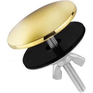 Robinet de Couverture de Trou, 5cm en Acier Inoxydable Cuisine Évier Robinet de Couverture de Trou de la Bonne Étanchéité de Robinet Évier de Trou de Bouchon pour la Prévention des Fuites (Or) - Neuf