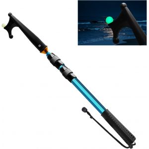 Asfasfq-Gaffe Télescopique - Crochet De Bateau Marin 140cm-200cm Perche Télescopique En Aluminium Avec Perle Lumineuse Poignée Longe De Pêche Antidérapante - Neuf