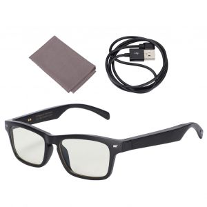 Lunettes Bluetooth intelligentes avec verres anti-lumiere bleue, etanches, ideales pour les reunions et les voyages. - Neuf