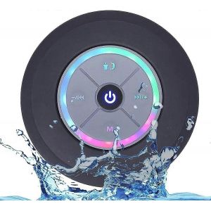Haut-parleur de douche Bluetooth,ipx7 avec radio fm enti&egrave;rement &eacute;tanche,mains libres,ventouse puissante - Neuf