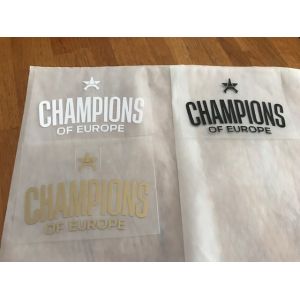 &Eacute;toile Psg Patch Champions D'Europe 2025 Flocage - 9.5 Cm Par 6.4 Cm - Neuf