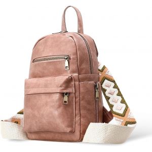 Vintage Sac De Poitrine Femme Bandoulière Cuir Souple Petit Sac À Dos Femme Sac Bandoulière Multiple Poche Chic Et Élégant Pour Telephone Ipad Sport Voyage Collège - Neuf