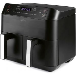 lbgwp60-Friteuse À Air Chaud, Double Panier De 7,6L, Double Friteuse Numérique À Air Chaud Avec Deux Compartiments, 2X3,8 L, Cuisson Simultanée De 2 Repas Différents, 6 Programmes [2400 Watts] 02767 - Neuf