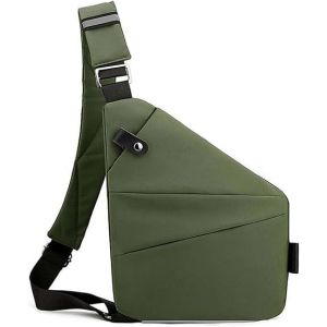 Sac de voyage antivol vert pour femme/homme, sac à bandoulière tendance pour femme - Neuf