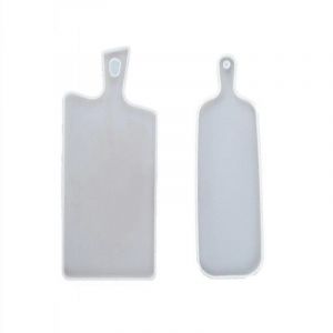 2pack De Bricolage R&eacute;sine &Eacute;poxy Moule Sous-Verre Poign&eacute;e Plateau Rectangle Silicone Moule Maison Table D&eacute;coration - Neuf