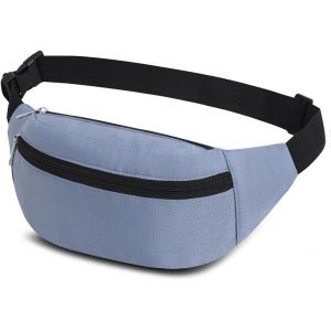 SJZG-Sacs Banane Ville De S&eacute;curit&eacute; Pour Voyage Randonn&eacute;e Homme Femme, Acs De Sport V&eacute;lo &Agrave; Dos Waist Fanny Pack Running Outdoor Sport De Randonn&eacute;e (Bleu Clair) - Neuf