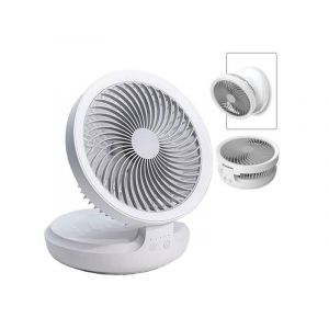 Ventilateur de bureau pliable portable avec oscillation et batterie rechargeable USB - Neuf