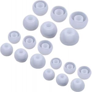 KAL-Paires De Têtes De Remplacement Intra -Auriculaires En Silicone Transparentes Grandes, Moyennes Et Petites (Trou Interne De 3,8 À 6 Mm Disponible) Pour La Plupart Des Écouteurs Bluetooth - Neuf