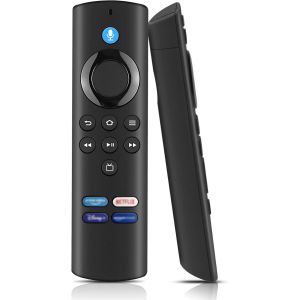 Télécommande Vocale (3 Gén) Remplacement Compatible pour Insignia TV, pour T-oshiba TV, pour Pioneer TV, pour Smart TV Omni Series, pour Smart TV 4-Series, avec 4 Clés de Raccourci (BF039) - Neuf