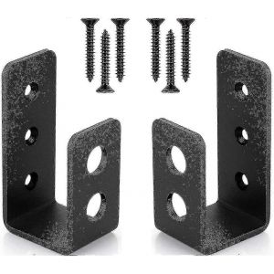 Supports de porte en acier en forme de U pour une sécurité robuste 2x4 - Neuf