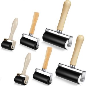 Rouleau En Caoutchouc 6 Pièces Pour Impression Adhésive,Papier Encreur - Neuf