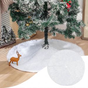 Jupe de sapin de No&euml;l, P&egrave;re No&euml;l am&eacute;ricain, d&eacute;coration de No&euml;l, compatible avec tous les sapins, tapis d'int&eacute;rieur pour les f&ecirc;tes de fin d'ann&eacute;e et les d&eacute;corations de No&euml;l - Neuf