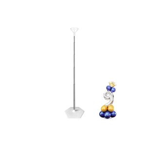 Support &agrave; ballons en m&eacute;tal r&eacute;glable, colonne t&eacute;lescopique de 40 cm &agrave; 2 m pour d&eacute;corations de f&ecirc;te - Neuf