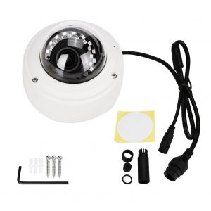 Camera de surveillance dome exterieure IP audio HD, 18 LED IR, etanche IP66, 2 MP - Neuf