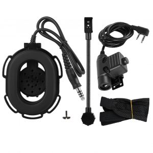 Casque talkie-walkie tactique simple face Bowman Elite II avec PTT U94 (noir) - Neuf
