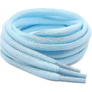 Les Lacets Ovales Bleu Clair Con&ccedil;us Pour Les Chaussures De Sport Et De Course Sont Disponibles En Une Taille Par Paire. - Neuf