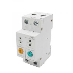 2P 63A WIFI Disjoncteur Énergie Puissances KWh Compteur Commutateur Relais Voltmètre Fuite de courant Protecti - Neuf