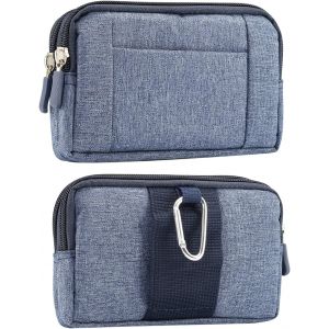 Pochette Ceinture de T&eacute;l&eacute;phone Portable Homme, Horizontal Sac Ceinture pour Telephone Portable, 6.9"" Homme &Eacute;tui de Ceinture Clip Sac de Taille avec Porte-Cartes Monnaie Holster Sacoche de Randonn&eacute;e - Neuf