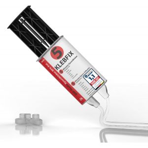 Colle Epoxy Bi-Composant Soudure a Froid pour Bois,Métal,Verre,et Plus en Seulement 5min transparent (1x25ml) - Neuf