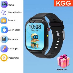 Jeux Pour Enfants Montre Intelligente 18 Jeux 1.83 ''Hd Cam&eacute;ra Lampe De Poche Surveillance Du Sommeil R&eacute;veil Smartwatch Enfants Gar&ccedil;ons Filles Cadeaux.Black. - Neuf