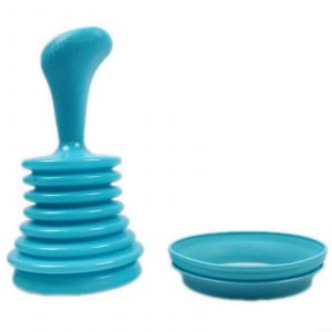 Le Drain de l'évier Outil de nettoyage pour la Cuisine salle de Bain Wc Boucher Suppression Grand Soufflet Matériau PP Bleu Vert Rose Rouge 18x10.5cm (Bleu) - Neuf