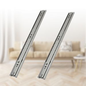 Glissi&egrave;res &Agrave; Billes Coulisse &Agrave; Retour Automatique Glissi&egrave;res &Agrave; Billes 45mm &Agrave; Sortie Totale 350mm 2 Pi&egrave;ces - Neuf