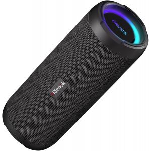 MEVRONISSHOP-Enceinte Portable Bluetooth, 40W Enceinte Puissante, Haut Parleur Bluetooth 5.3, 30H, IPX7, Port AUX et TF Carte, pour F&ecirc;tes Soir&eacute;es Voyage Ext&eacute;rieur, Noir - Neuf