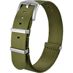 Kal-Bracelet De Montre En Nylon 18mm 20mm 22mm, Militaire Bracelet De Montre De Remplacement Avec Boucle En Acier Inoxydable Pour Hommes Femmes - Neuf
