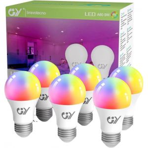 Ampoule Connectée Bluetooth Mesh Led E27 G150 18w 2880lm(Eq¿200w), Intelligente Dimmable Ampoule Multicouleurs Rgb + Blanc Chaud/Froid 2700k-6500k,Mode Musique¿Protégez Vos Yeux,Lot De 1 - Neuf