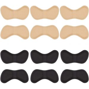 Kalanka-Autocollants &Agrave; Talons Plaquettes &Agrave; Talon Coussinets &Agrave; Talons Chaussures Pour Ajustement Et Confort Am&eacute;lior&eacute;s (3 Noir Et 3 Beige),Small, - Neuf