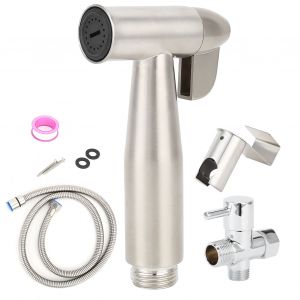 HJLIAN Ensemble de douchette de bidet a main G1/2, autonettoyante et sans perforation, pour salle de bain - Neuf