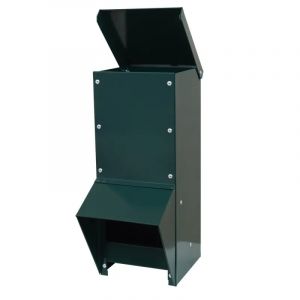 Mangeoire Tr&eacute;mie Galvanis&eacute;e Verte Anti Gaspillage 7 Kg - Neuf