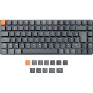 CHECARZHN--NO1-K3 Clavier Mécanique Sans Fil Ultra-Mince, 75% Design Clavier Bluetooth/Usb Avec Rétro-Éclairage Rgb, Interrupteur Optique Marron Bas Profil Remplaçable À Chaud Pour Mac Windows - Neuf