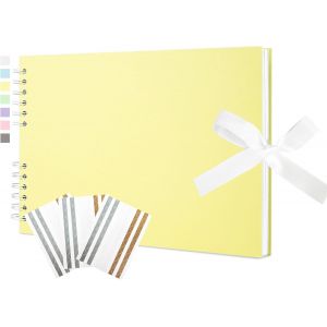 Album Photo Scrapbook 40 Pages Vierges Livre Souvenir 29 X 21,5 Cm Livre D'or Accessoires De Scrapbooking Avec Autocollants D'angle Pour Fête Prénatale, Mariage, Voyage - Neuf