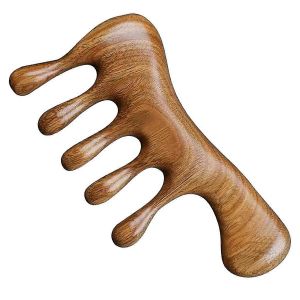 Peigne De Masseur De Cuir Chevelu Pour Massage Des Cheveux Du Cuir Chevelu - Masseur De Tête En Bois - Neuf
