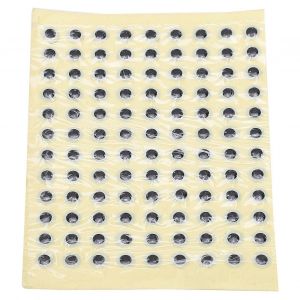 100pcs 3d P&ecirc;che Yeux Ovale R&eacute;aliste Artificiel Faux P&ecirc;che Leurre Oeil Autocollant Accessoires De P&ecirc;che 6mmcouleur Lumineuse - Neuf
