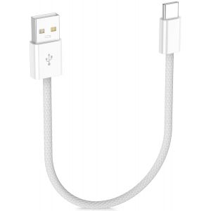 Carplay C&acirc;ble Charge Tress&eacute; Pour Iphone 16e 16 15,3a 18w 30cm Tress&eacute; Carplay C&acirc;ble Usb A Vers Usb C Pour Apple Carplay & Android Auto,Chargeur Voiture Donn&eacute;es Pour Samsung A16 A06 A56 A26 Pixel 9 8a - Neuf