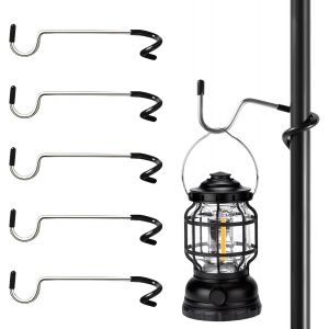 Eryi-5 Pièces Support De Lanterne De Camping,S-Crochets Camping Crochet De Camping Crochet De Lanterne Crochets De Lampe Suspension Tente Support De Lanterne À Double Extrémité,Lanternes Suspendue - Neuf