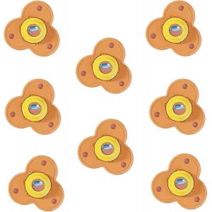 Pack De 8 Mini Roulettes Pivotantes Autocollantes En Acier Inoxydable,Poulie Rotative &Agrave; 360 Degr&eacute;s,Roues Universelles Pour Meubles,Bo&icirc;te De Rangement,Bacs (Orange) - Neuf