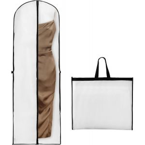 Pi&egrave;ce (180x60cm, Blanc) Housse &Agrave; V&ecirc;tement, La Pendaison V&ecirc;tement Sac Pliable, Robe De Mari&eacute;e Sac, Le Long De La Poussi&egrave;re Et De L'humidit&eacute;-Preuve V&ecirc;tement, Sac, Adapt&eacute; Pour Une Veste De Costume Et Robe De Soir&eacute;e - Neuf