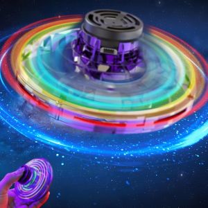 Drone Volant Spinner,Jouet Fidget Spiner,Balle Volante Avec Lumières,Jouet Drone Volant Spin Pour Cadeau D'anniversaire De Noël Pour Garçons Et Filles. - Neuf